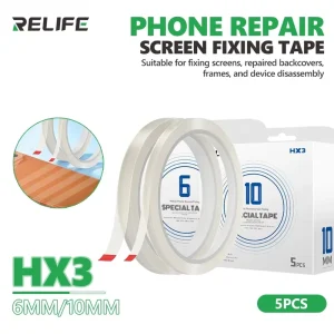 HX3 6/10mm Phone Repair Screen Fixing Tape 40m for Screen Bezel and Back Cover