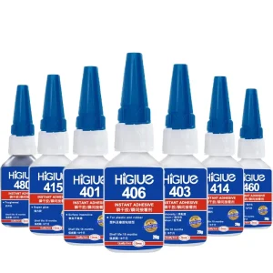 HiGlue Hot Sell 401 406 495 460 480 502 Super Glue Acrylic 495 Instant Adhesive Cyanoacrylate Glue