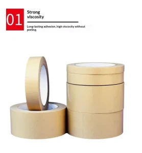 High Adhesion Durable Single Sided Water Activated Kraft Paper Tape 48mm for Bag & Carton Sealing