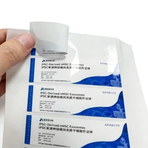 High Definition Printing Prescription Label White PET Custom Self adhesive Medicine Bottle Label Pharmacy Packaging Label