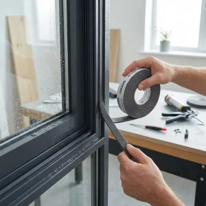 High Density Closed Cell Waterproof PE Double Sided Foam Tape for Door and Window Sealing