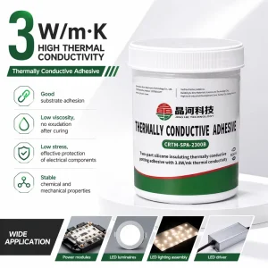 High Dielectric Strength Silicone Encapsulant 3 W/(m·K) Two-Part Heat-Curing Adhesive for EV OBC