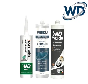 High Elasticity Door Window Caulking Water based Acrylic Caulk Paintable Interior Wall Ceiling Sealing Woodworking WEIDU 300ml