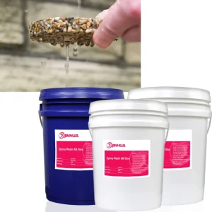 High Permeable Clear Epoxy Resin Bound for Outdoor Gravel Driveway Epoxy Aggregate Paving Stones Floor Coating Resin 20kg Kits