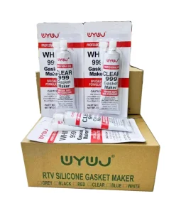 High Quality High Temp White Silicone Sealant OEM RTV Gasket Maker for Car Woodworking Packing Leather Water Glue Adhesive