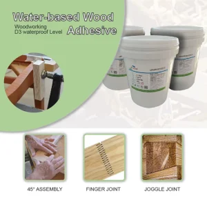 High Quality White Glue Water Based D3 Waterproof Wood Adhesive Assembly Glue for Door Board Lamination
