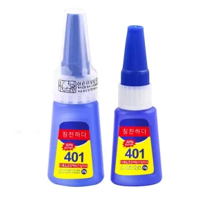 High-Strength 401 Cyanoacrylate Super Glue for Rubber Metal Wood Glass Shoes Leather and Handicrafts