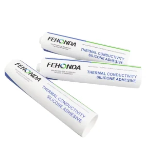 High Strength Thermally Conductive White RTV Silicone Sealant Single Component V 0 Flame Retardant 75 Shore C Electronics Gap