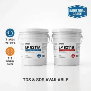 High Strength Two-Component Epoxy Structural Adhesive, Waterproof and Heat-Resistant AB Glue for Metal Bonding