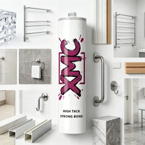High-Tack Adhesive with Filling Capacity for Solid Surfaces and Slightly Damp Surfaces