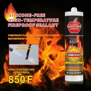 High Temperature Fire-Retardant Silicone Sealant Weatherproof Structural Adhesive for Frames and Fireproof Panel Installation