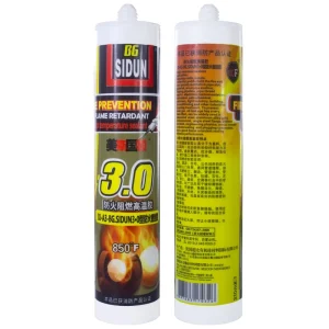 High Temperature Fireproof Flame Retardant Water Resistant Silicone Sealant for Construction and Transportation
