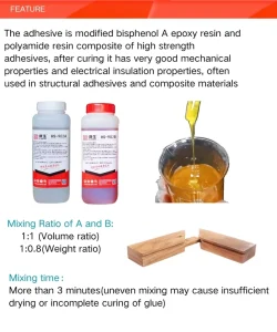 High Temperature Resistant Epoxy AB Adhesive for Metal, Ceramic, and Glass Bonding