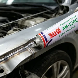 High Temperature Resistant PU Sealant White Grey for Automotive Engine Bay Weld and Building Roof Sealing