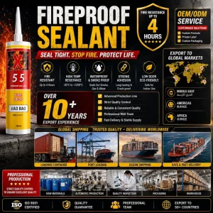 High Temperature Silicone Sealant Adhesive for Industrial Boiler Repair Sausage Sealant