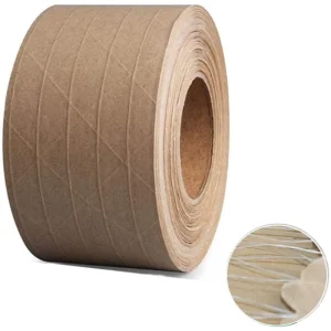 High Viscosity Self Adhesive Paper Kraft Paper Tape Biodegradable Environmentally Friendly Water Activated Reinforced