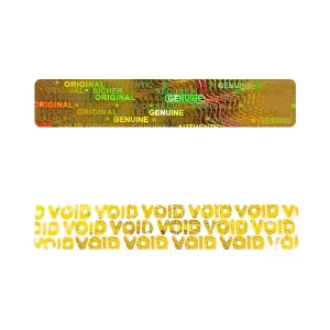 Holographic Labels Self adhesive Adhesive Labels Warranty Void Sticker
