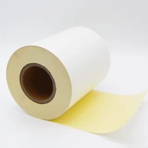 Hot Melt Self Adhesive Matte White Semi Gloss Coated Paper Sticker Roll
