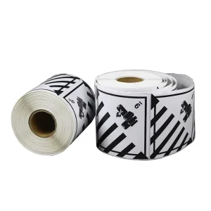 Hot Sales Industrial Dangerous Goods Rubber Adhesive Oil proof Hot Melt Single Synthetic Paper Sticker Carton Sealing Waterproof