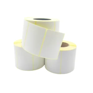 In stock Supermarket self adhesive barcode label paper 58*40 high quality direct heating thermal label printing paper