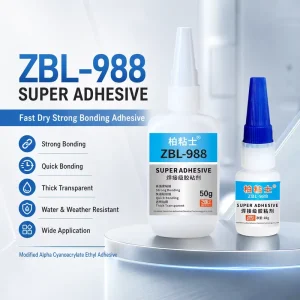 Industrial Cyanoacrylate Instant Adhesive for Metal, Plastic, Rubber and Glass