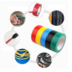 Industrial-Grade Hot Melt Single-Sided Black PVC Insulation Tape, Waterproof, Flame Retardant