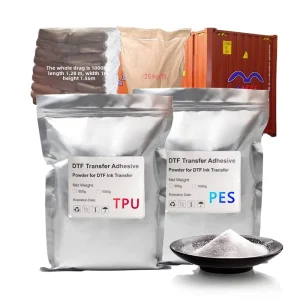 Industrial High Temperature Polyurethane Heat Transfer Adhesive Powder for Special Materials White Ink Printing Solutions