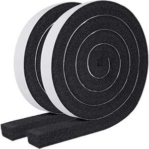 JYD Door Seal Strip Single Sided Adhesive Waterproof Stripping Foam Sponge Rubber Strip Tape for Window Seal Door Seal
