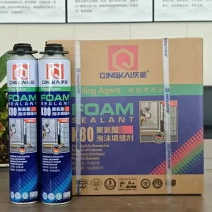 K80 Silicone Foam for Door and Window Gap Filling, Sealing, and Insulation