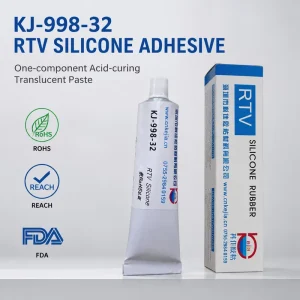 KEJIA KJ 998 32 Room Temperature Curing Silicone Glue Translucent RTV Glue for Silicone plastic Meets FDA and ROHS Certification