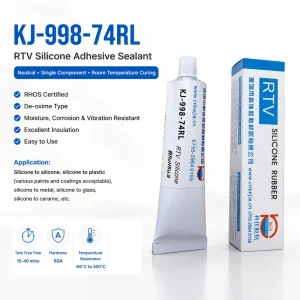 KEJIA KJ 998 74RL Red Flowable High Temp Silicone AdhesiveNeutral RTV Glue Weatherproof 300C Resistance ROHS Certified