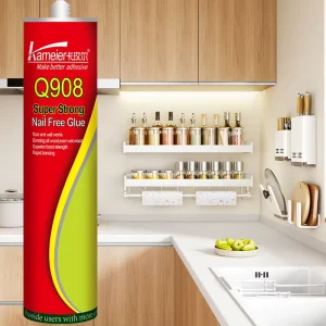 Kameier 908 Nail Free Glue Pvc Wall Panels 3D Letters Signs Adhes Acryl Letter Instant Strong Nail Glue for Wpc
