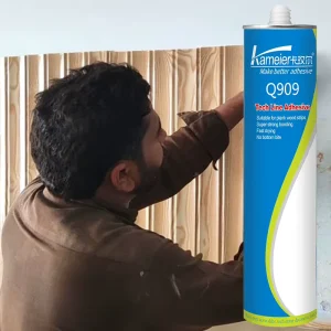 Kameier Q909 Strong Adhesive for Acrylic and Marble Panels, Wall Panels, Trim Bonding, PVC and Marble Sheets, Packaging, and Woodworking