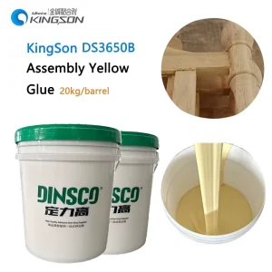 KingSon DS3650B High Strength Water Based Yellow Assembly Glue Factory Direct for Wood Finger Joint & Mortise and Tenon