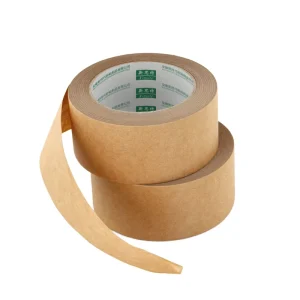 Kraft Paper Carton Sealing Tape with Acrylic Pressure-Sensitive Adhesive, Waterproof, Single-Sided