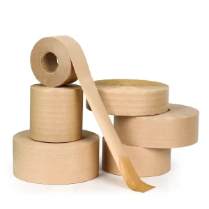 Kraft Paper Tape Eco Friendly Heavy Duty Water Activated Silicone Antistatic Single Sided Carton Sealing Tape