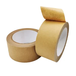 Kraft Self adhesive Rubber Tape Eco Friendly Carton Sealing Paper Tape