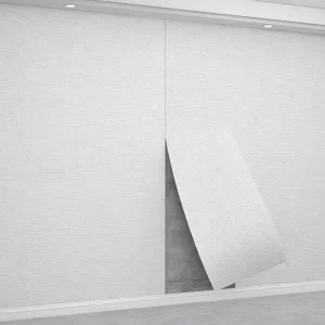 Linen 3D Wall Panel Soundproof Peel & Stick Wallpaper for School Classrooms