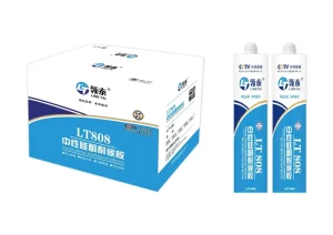 Lingtai LT808 Neutral Silicone Weatherproof Adhesive 300ml Outdoor Construction Caulk for Window Door Sealing
