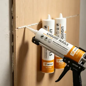 Liquid Nail Construction Adhesive for Nail-Free Projects and Sealing