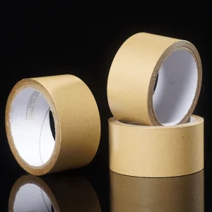 Low Noise Hot Melt Single Sided Brown Kraft Paper Tape 48mm Custom Logo Available for Packaging Application