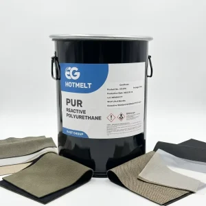 Low Temp Water Resistant Polyurethane Fabric Lamination PUR Hot Melt Adhesive with Low Viscosity and High Production Efficiency