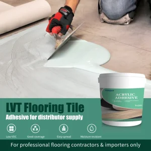 Low VOC Strong Bond LVP Waterproof Flooring Adhesive Vinyl Linoleum Sealant Moisture Resistant 15kg Vinyl Flooring Adhesive