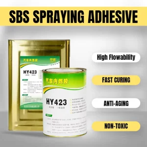 Low Viscosity HY423 SBS Rubber Adhesive Spraying Neoprene Chloroprene Adhesive