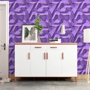 Luxury Geometric Peel and Stick Wallpaper Modern Self Adhesive Wall Covering for Home Decoration