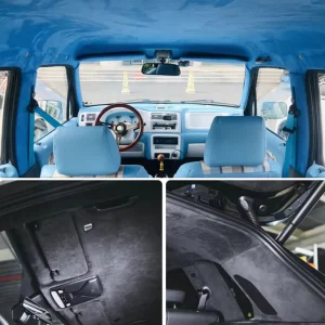 Luxury Self adhesive 0.8 Mm Thickness Car Roof Liner Repairing Vinyl Film Micro Suede Fabric Upholstery Synthetic Car Leather