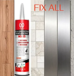 MS 35 Instant Bond High Strength Nail Free Adhesive Structural Adhesive Eco friendly Multi Surface MS Adhesive