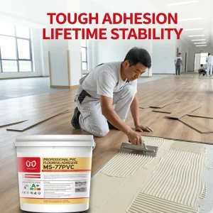 MS 77PVC Professional PVC Flooring Adhesive High Hardness Non Toxic Non Odour Easy Application Solvent Free INGADA Construction