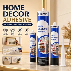 MS-Based No-Nail Mounting Adhesive Beige Paintable Wall Glue for PVC Panels