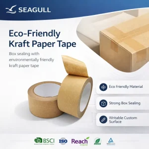Manufacturer Adhesive Kraft Paper Tape for Carton Box Sealing